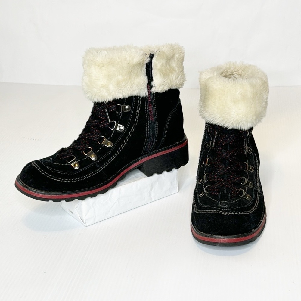 Woolrich Black Suede Lace-up Winter Lug Sole Boots (8)